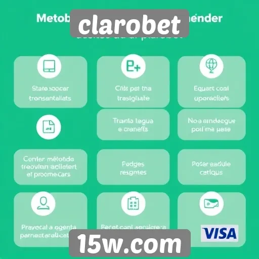 Métodos de pagamento aceitos no clarobet